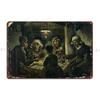 Vincent Van Gogh S Zjadacze ziemniaków De Aardappeleters Słynny obraz Metalowa tabliczka Plakat Stwórz Stwórz Zabawna Kuchnia