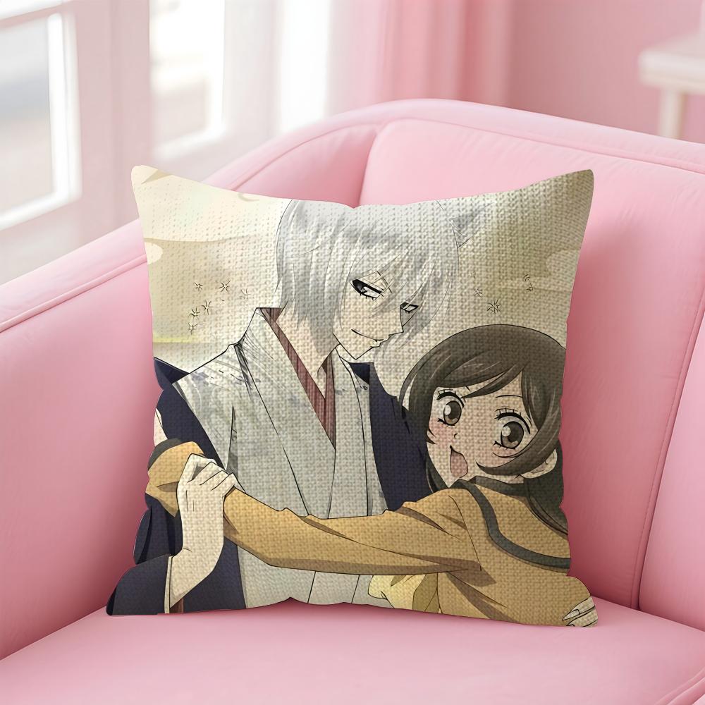 KKamisama HajimemashitaA Cushion Cover Natural Linen Pillow Case DoubleSided Print Decorative Sofa Pillowcase Home Decor Gift