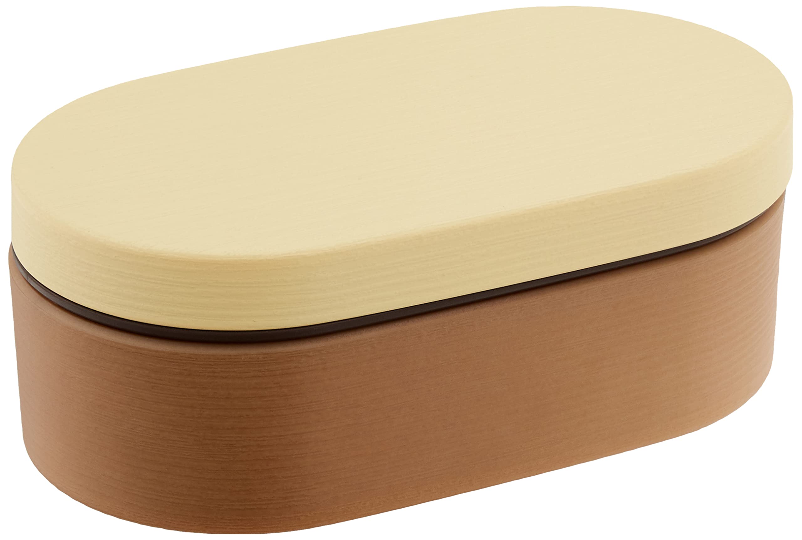 

Showa Bento Box, Non-Stick Wood Grain Resin, Yellow, Clean Coat, Microwave and Dishwasher Safe, 600ml, Suitable for Men and Women, Made in Japan,