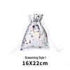 Exclusive Christmas Drawstring Gift Pouch - Festival Candy Bag in Stock