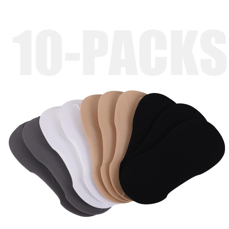 10-Pack Women's No-Show Short Socks with Heel Protection - Full Coverage Ankle & Heel, Thin Summer Invisible Socks Suitable For, Travel, Dates