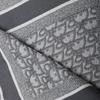 Dior Printed Letters Are Fashionable and Elegant Wool Shawl for Women Gray F Original Box