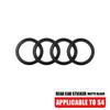 3D 4w 4 Ring Badge Accessories Car Front Bonnet Grille Rear Trunk Emblem Decoration Sticker For 4w S4 Original Replacementw4