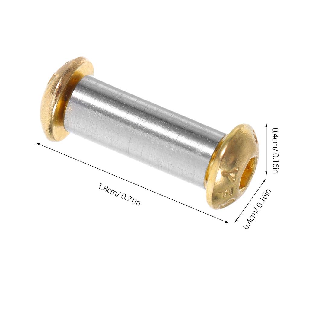 2Pcs Solid Round Head Rivets Brass Knife Handle Hardware for Chef Knives DIY Handle Assembly Metal Rivet Screws Tools