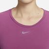 Nike Loose Fit Round Neck Pullover T-Shirt Women Tops Purple DD0621-653