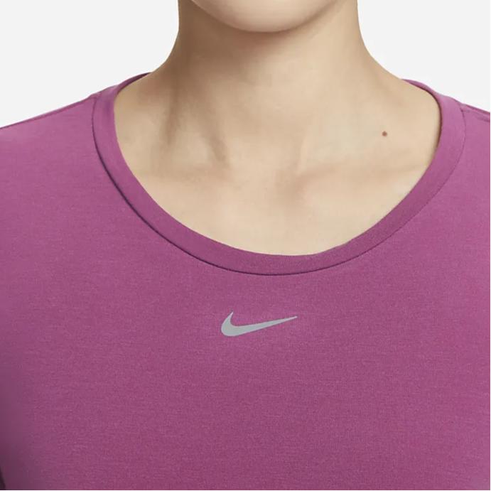 Nike Loose Fit Round Neck Pullover T-Shirt Women Tops Purple DD0621-653