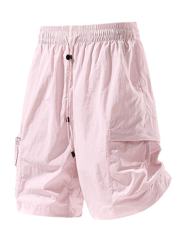 Unisex Quick-Dry Lightweight Ice Silk Cargo Shorts