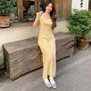 French retro floral dress medium and long temperament holiday square collar A-shaped skirt skirt women's summer new long dress