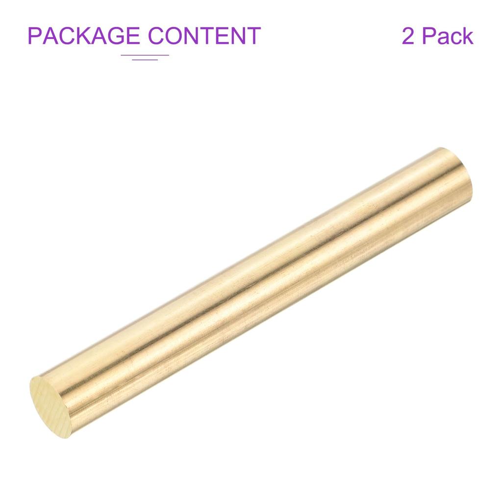 DMiotech x Brass Rods for DIY Lathe Drift Punch Model 2-Pack 4" 1/2" Crafts, Welding, Materials, Shafts, Airplanes/Boats/Cars