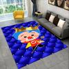 Süßer plim plim Cartoon Rutschfester Teppich für Wohnzimmer, Schlafzimmer, Spielzimmer, Weiche Teppichbodenmatte Heimdeko Teppich Kinderzimmer Geschenk