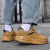 Fashion Lace-up Men's Running Shoes PU Leather Outdoor Sneakers Male Thick-soled Sports Shoes Big Size 39-48