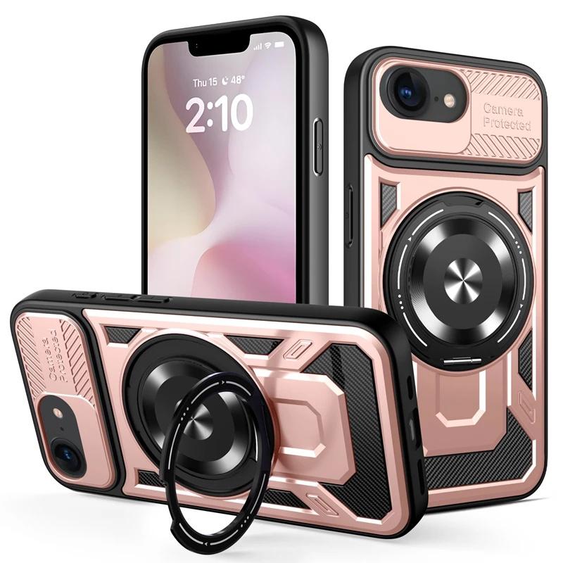 

For iphone 16e Case Magnetic Ring Stand Holder Armor Coque For iphone 16e 16 e iphone16e 2026 Magsafe Wireless Charging Cover iPhone 16e