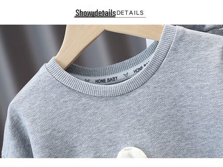 2024 Autumn Fashion Toddler Girls' Cute Loose Two-Piece Set