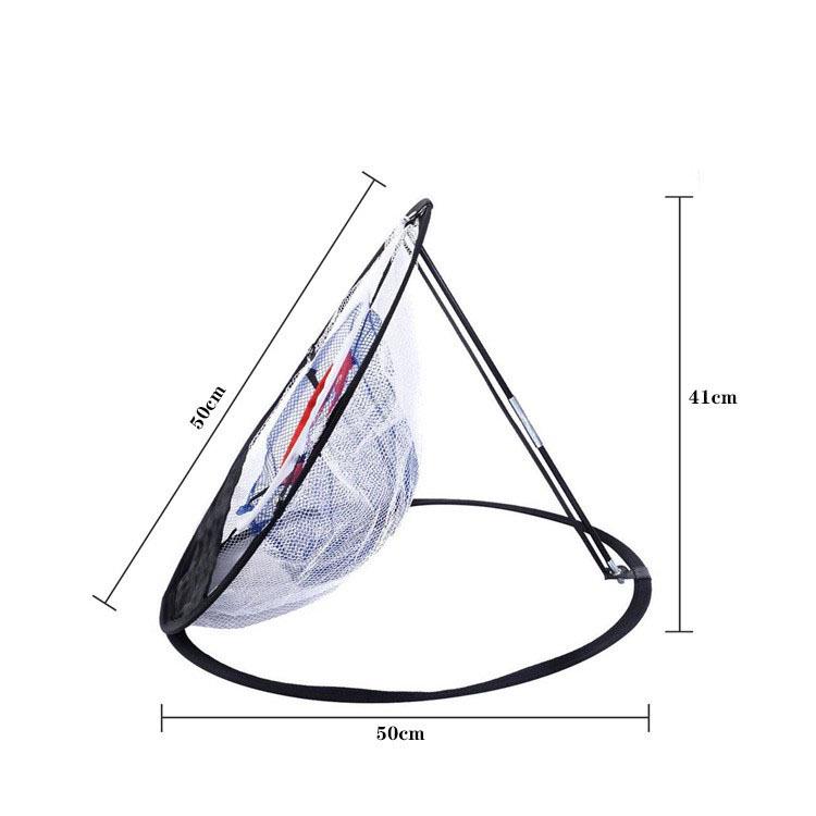Three-Layer Golf Swing Training Net with Practice Target and Compact Hitting Mat