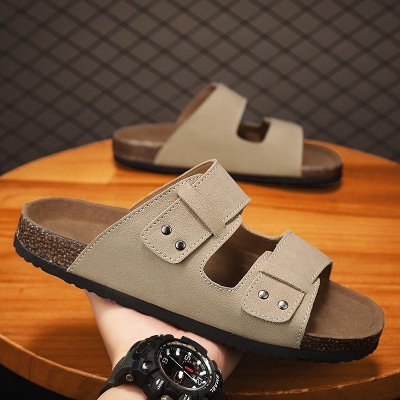 Fashion CYYTL Mens Slippers Casual Outdoor Beach Summer Shoes Sandals Walking Slides Comfort Lightweight Designer Leather Fashion Luxury