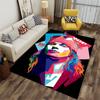 Colorful Pop Art Portrait Carpet suitable as a non-slip mat for the living room or bedroom sofa