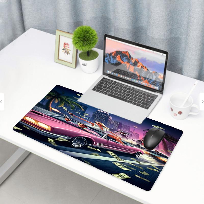 Grand Theft Auto VI Print Mouse Pad, Anti‑Slip Desktop Keyboard Mat, for PC Laptop Gaming Working Daily Use, Cool Festival Surprise Gift