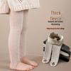 Girls' Winter Fleece Tights: Warm Footed Baby Bodysuit and Thick Children's Leggings