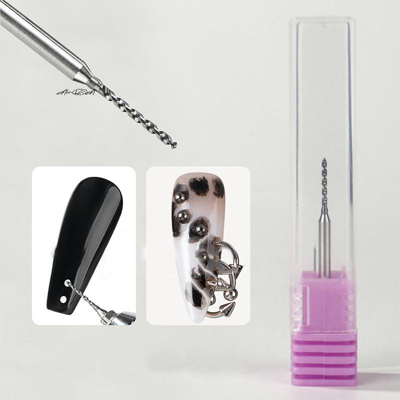 Tungsten Steel Nail Drill Bits Nail Perforation Grinding Head Manicure Tool for Nail Polishing Machine Accessories