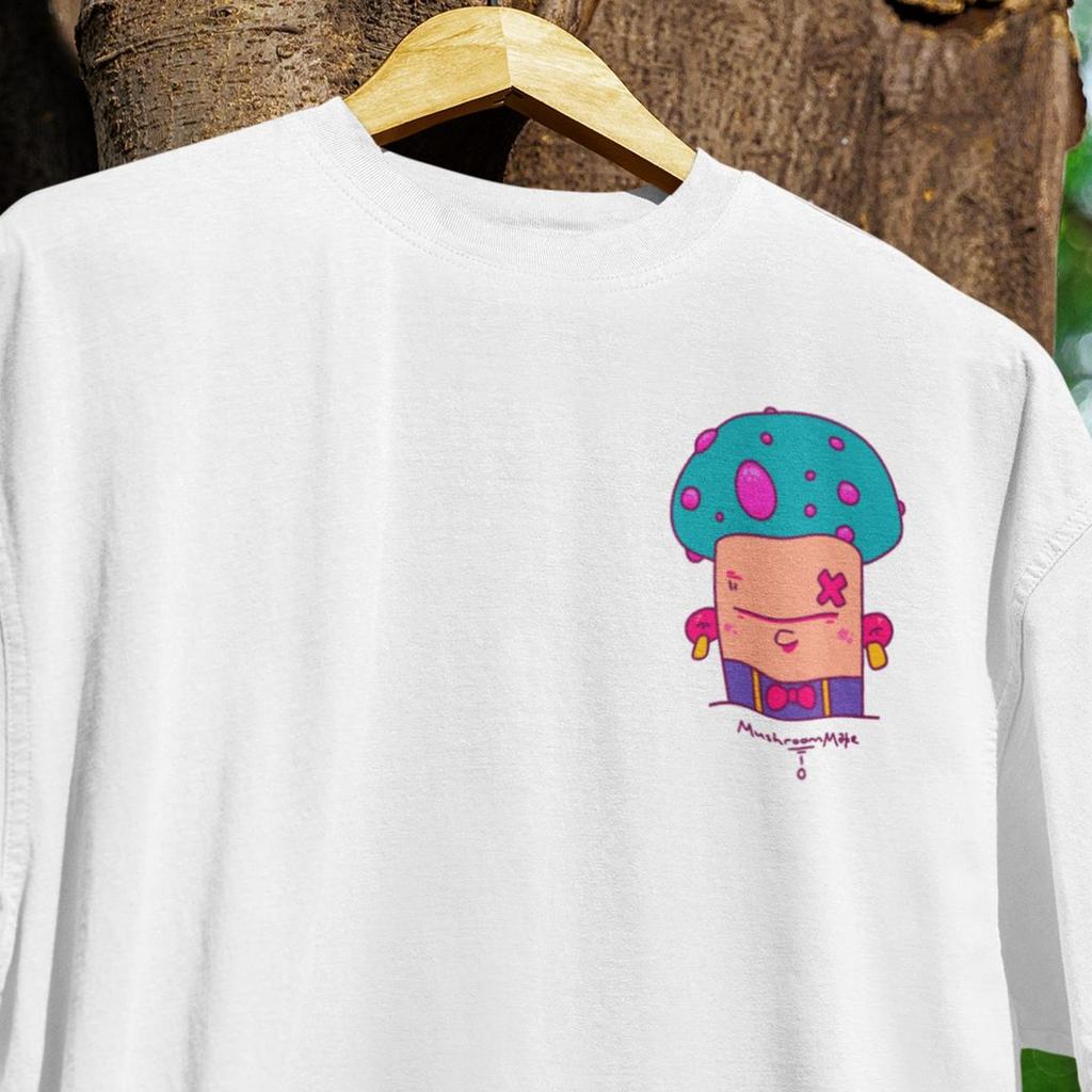 Trippy Mushroom T-Shirt and kids tshirt: Vaporwave Streetwear Graphic Tee