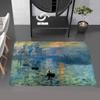 World Famous Painting Art Category Floor Mat Retro Multiple Choice Living Room Kitchen Rug Non-Slip Modern Home Decor