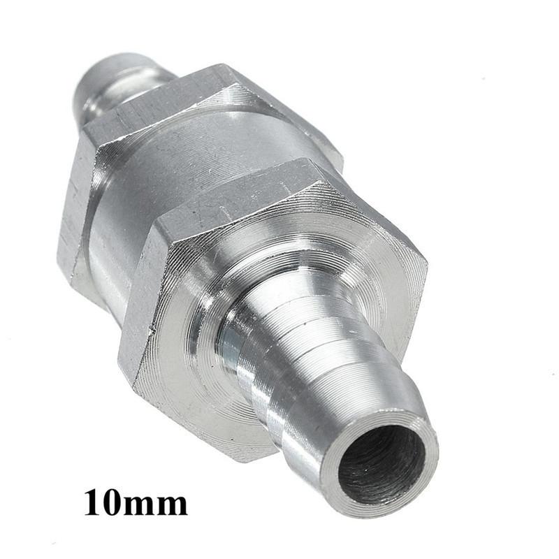 One Way Fuel Non Return Check Valve 6mm 8mm 10mm 12mm Petrol and Diesel One Way Oil Fuel Check Valve Aluminum Fuel System Fittings7