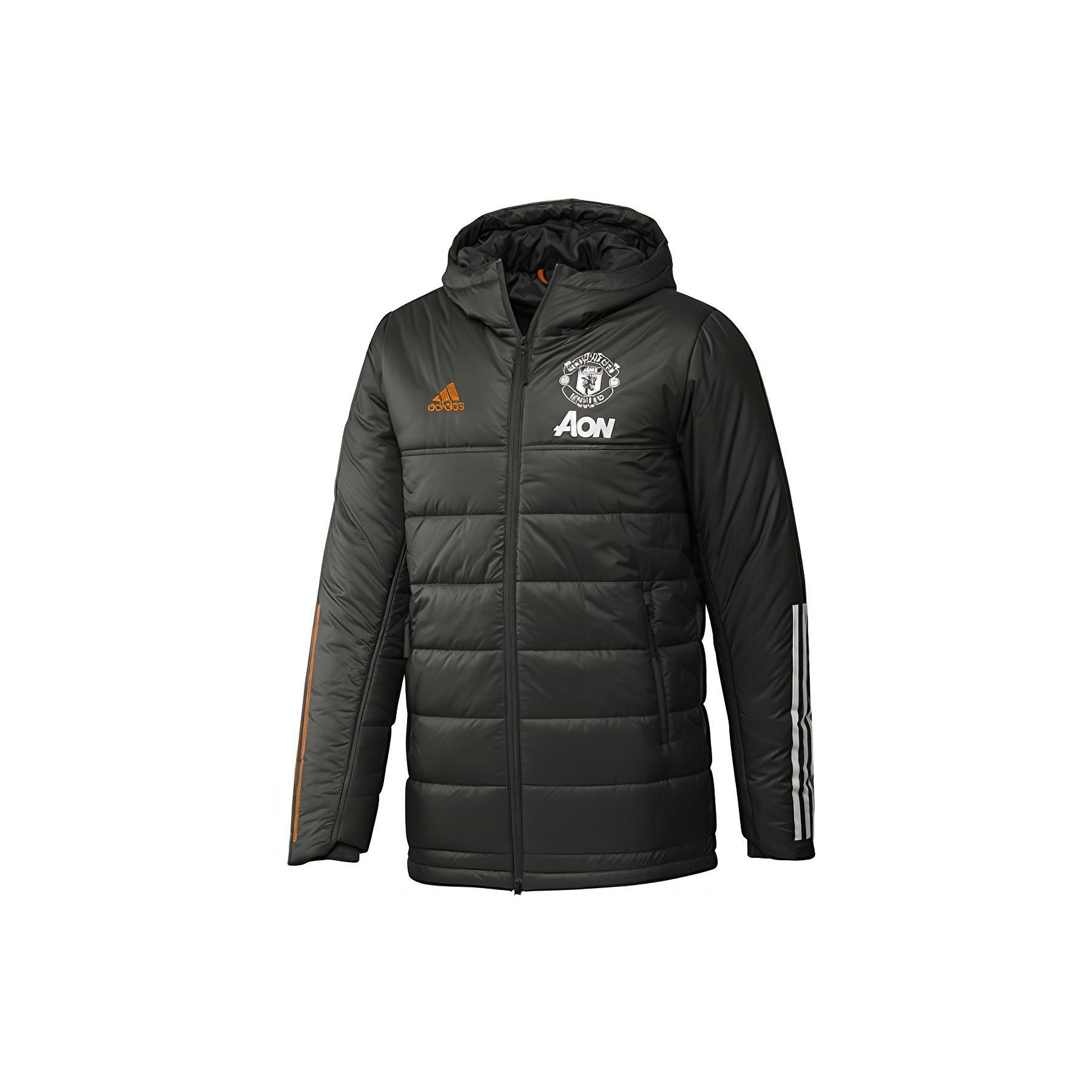 

Зимова чоловіча куртка Adidas Mufc для спорту на відкритому повітрі з капюшоном, зелена FR3682 L