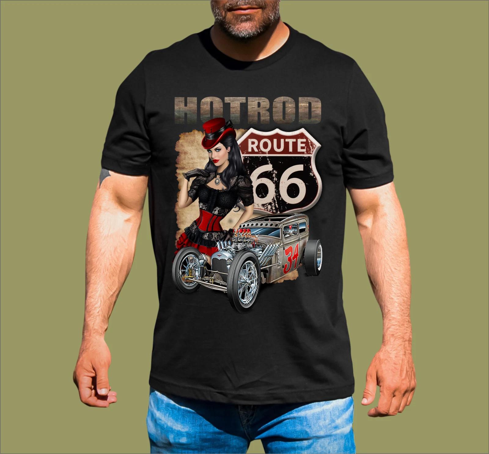 ROUTE 66 HOT ROD T-SHIRT XL