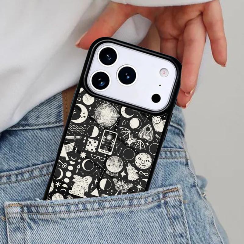 Suns Moons Astrological Phone Case for iPhone 17ProMax 12 13 14 15 16e 17 Pro Max Plus Air Cover