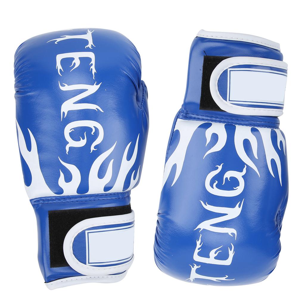 2PCS Kid Boxing Gloves Children Hand Protection for Fighting Striker Bagwork Outdoor Sport Blue