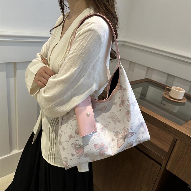 Trendy Large Capacity Handbag For Women 2024 Summer Fashion Shoulder Bag With Stitching Design