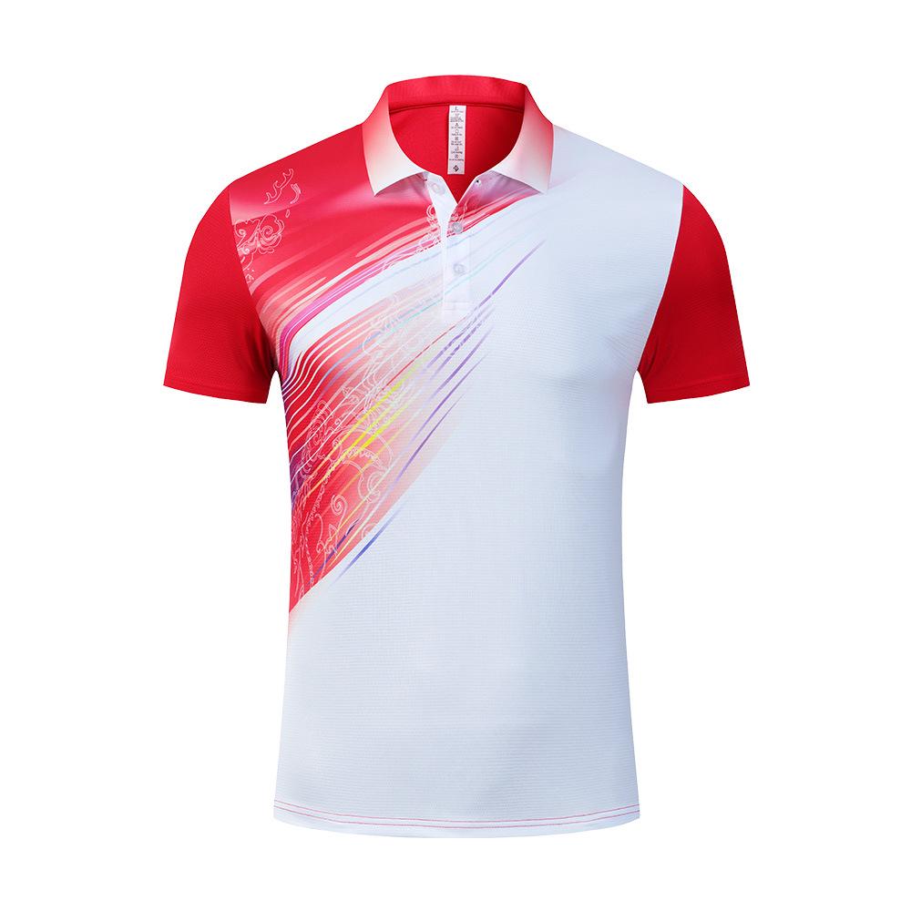 Schnelltrocknende Teamuniform für Herren und Damen: Badminton-, Tischtennis-, Tennis-, Volleyball-Shirt.