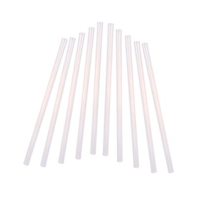10Pcs Transparent Reusable Glass Straws Heat Resistant Straight Drinking Straws for Coffee Smoothies Thick Shakes