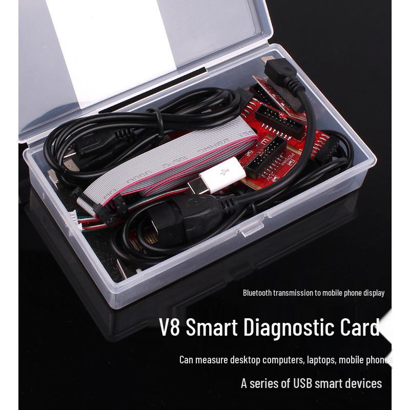 V8 Diagnostic Card: PCIE Computer Motherboard Repair & USB Fault Detection Tool