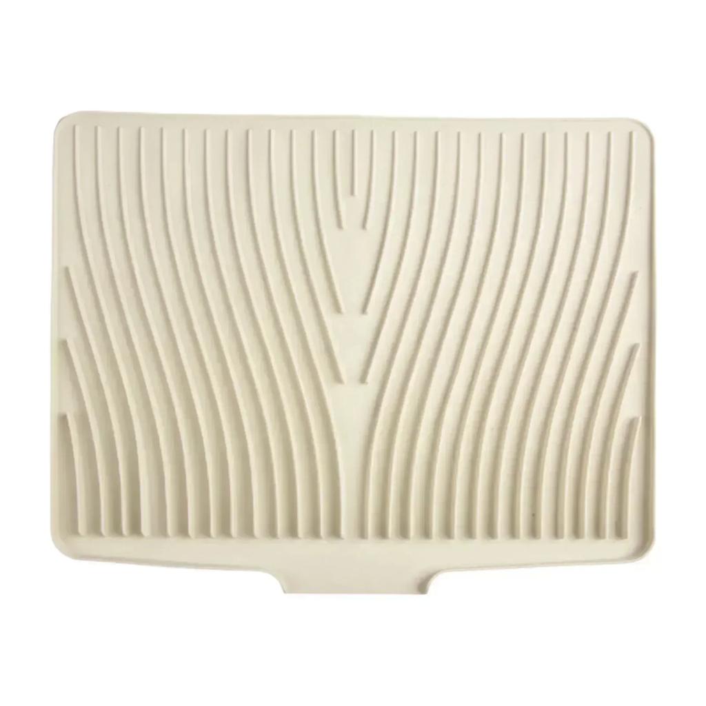 Efficient Water Drainage Mat Heat Resistant Mat Drying Mat For Dishes Silicone Drying Pad Functional Kitchen Tool