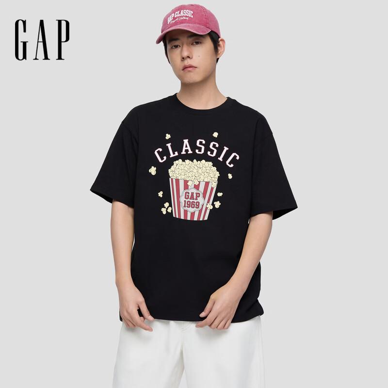 GAP Unisex 2026 Spring Pure Cotton Logo Print Loose T-Shirt 868209 185/104A