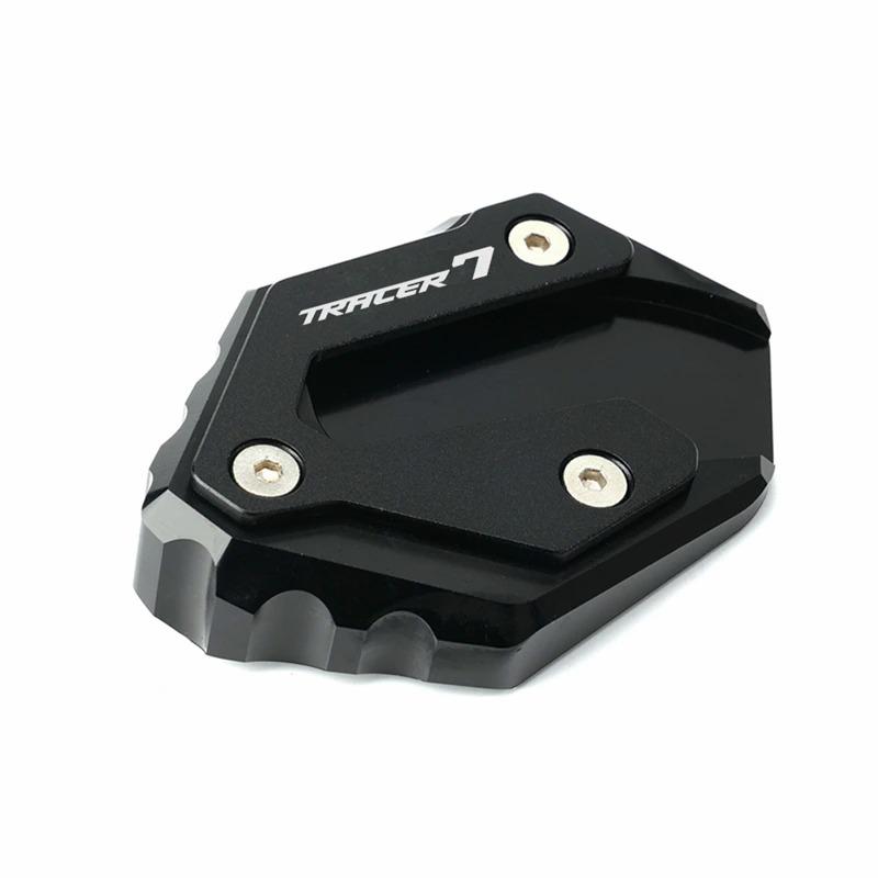 Mais recente para yamaha tracer 7 gt 2022 tracer700 gt 700gt 2018 motocicleta kickstand placa pé ampliador