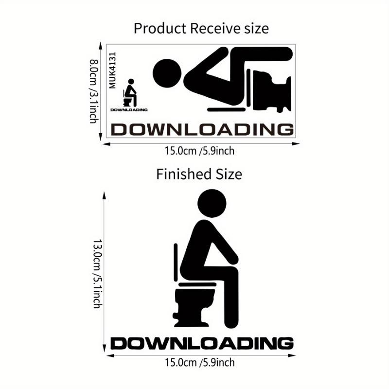 Neuheit Kreativ Lustig Toilettensitz Aufkleber Badezimmer Dekor , Toilettensitz Aufkleber Wandbild Kunst Dekoration, Toilettenaufkleber