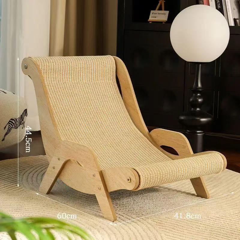 Sisal Cat Scratcher Bed Wear Resistant Low Shedding Big Size Cat Lounge Chair Anti Scratch Sofa Cat Toy for Indoor Cats