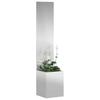 Garden Privacy Screen Canvas Silver 32 x 150 cm Galvanized Steel