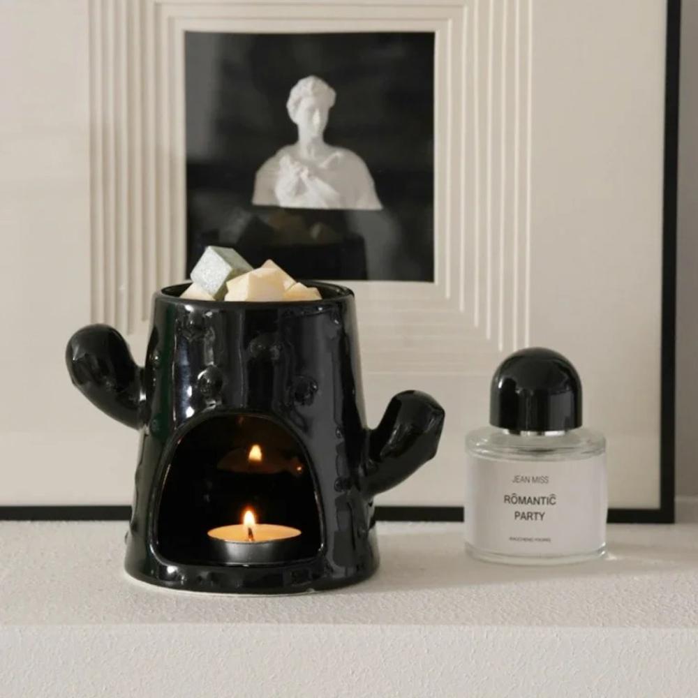 Cactus Ceramic Aromatherapy Stove Essential Oil Heating Furnace Wax Melting Furnace Incense Ornaments Household Incense Burners