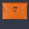 Leather Data File Bag Waterproof Business Document Bag A4 File Bag Storage Bag  Material