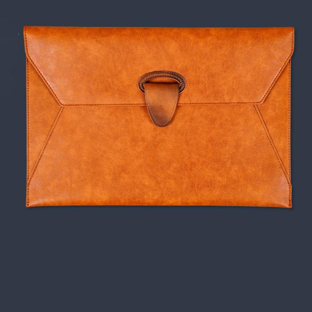 Leather Data File Bag Waterproof Business Document Bag A4 File Bag Storage Bag  Material