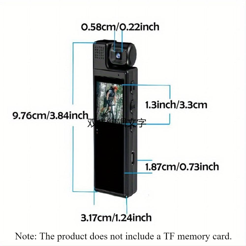 Smart Recorder - 1080P High Definition Body Camera, Rotatable Lens, Handheld Pocket Camera, Gift (SD Card Not Included)