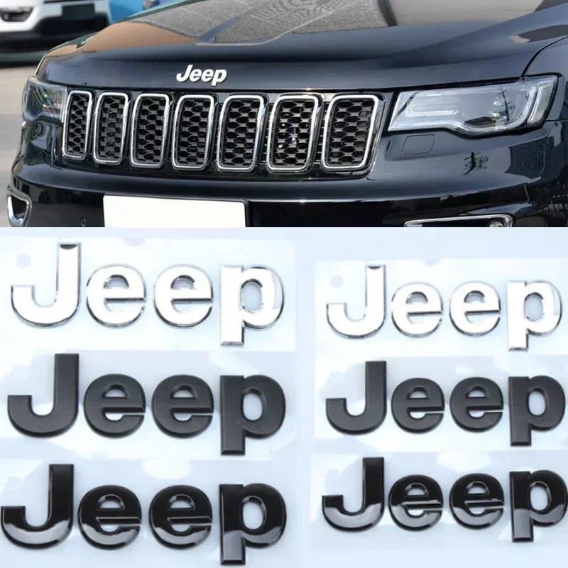 Car Front Hood Emblem Side Trunk Badge for JEEP Renegade Grand Cherokee Wrangler JK Compass Commander Patriot Liberty