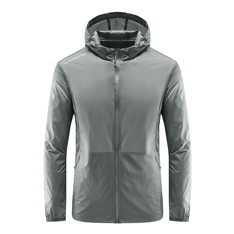 

Солнцезащитная одежда для мужчин, летняя тонкая из ледяного шелка, ветровка для улицы, рыбалки, для пары, куртка с капюшоном, пальто 4XL