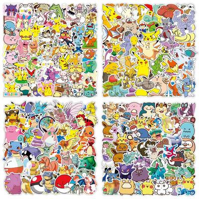 Set di 200 Adesivi Graffiti Giapponesi Anime Pokemon per Auto e Valigie