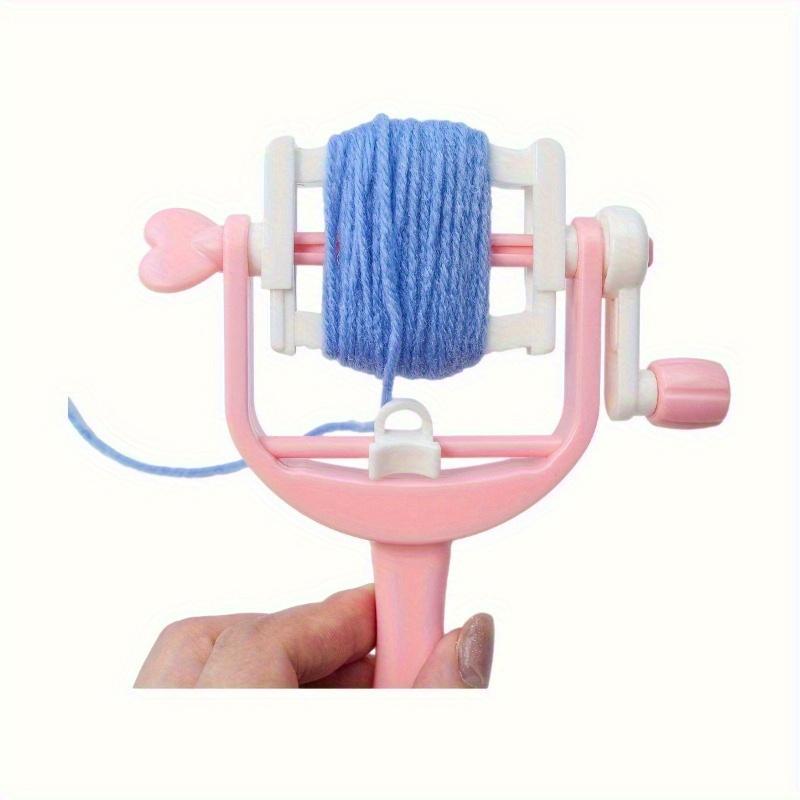 DIY Hand-operated Embellish Hand Knit Machine Pink Easy Weaver Knitter Portable Mini Spool Knitters Home DIY Sewing Craft