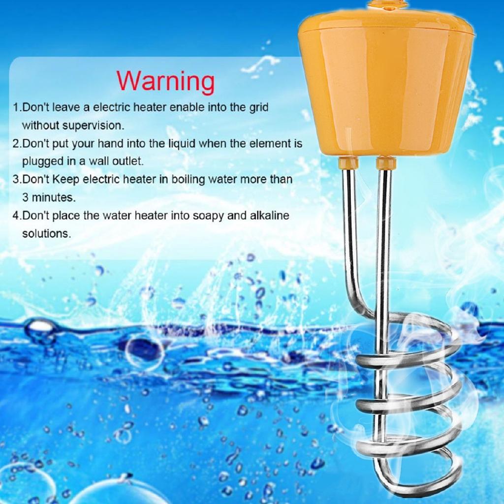 220V Bathtub Swimming Pool Floating Water Heater Element with Thermometer Rust-proof Corrosion Resistant Safety 2500W