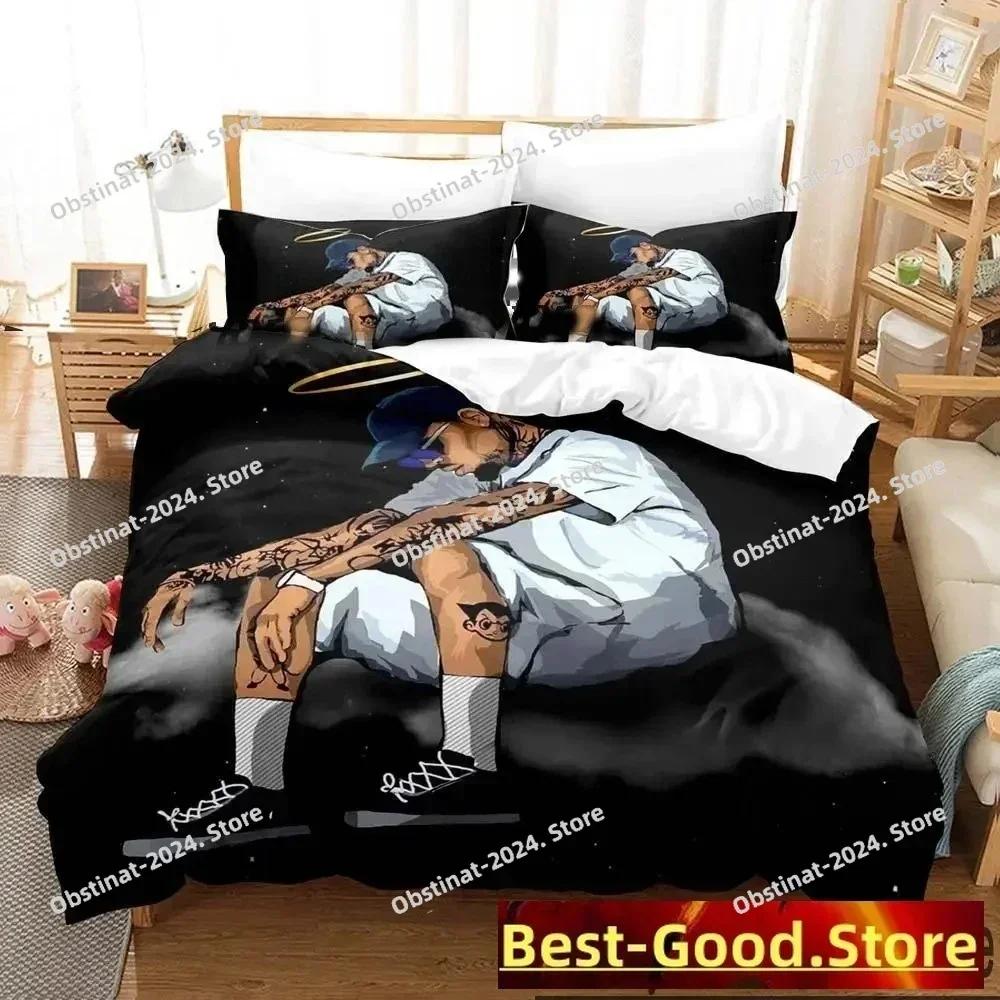 3D Print Chris Brown Bedding Set Boys Girls Twin Queen King Size Duvet Cover Pillowcase Bed Boys Adult Home Textileextile
